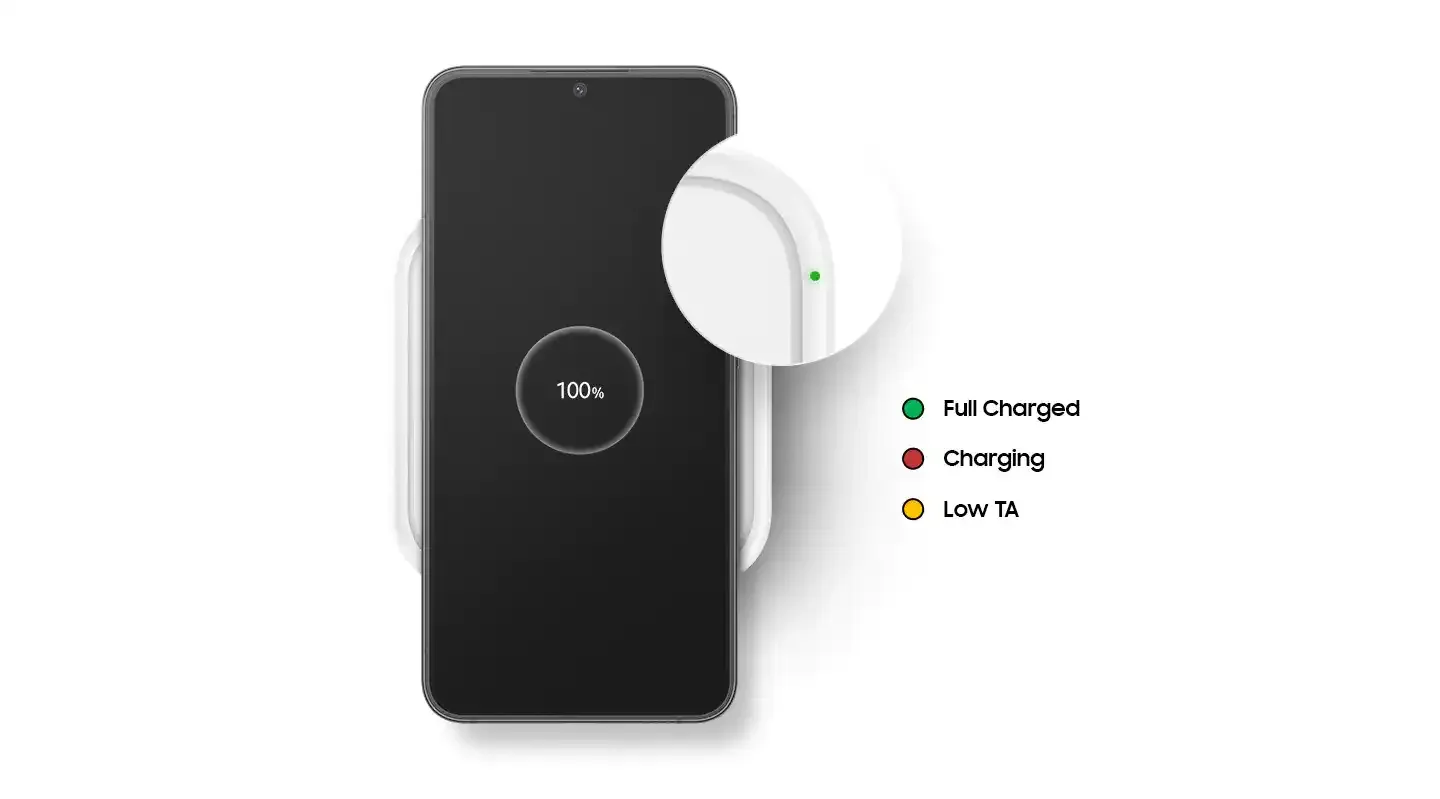 Samsung Wireless Charger Pad with TA White