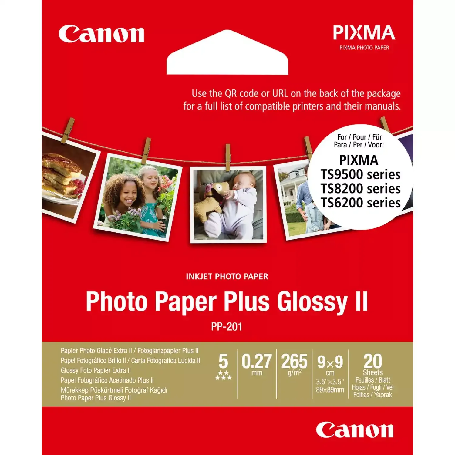 Canon PP-201 9x9 260g/m2 (20x)