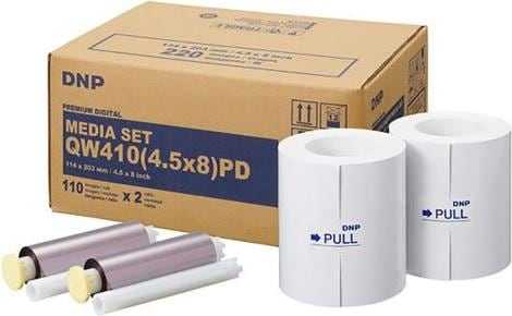Papier photo DNP QW 410, format 4.5x8 pouces (11x20 cm), Premium