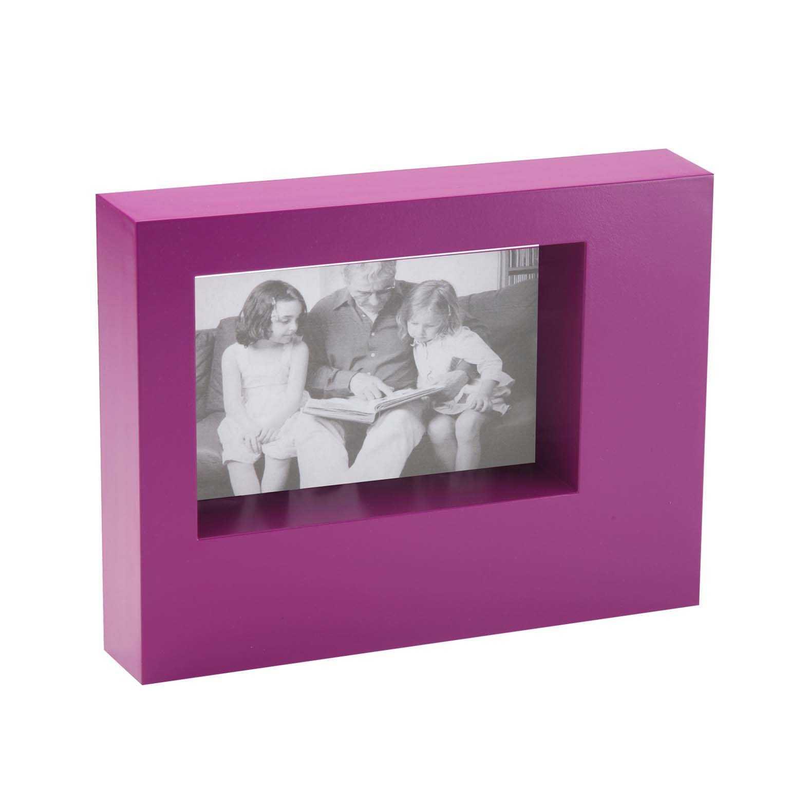 Cadre photo 10x15 cubiste, violet mauve