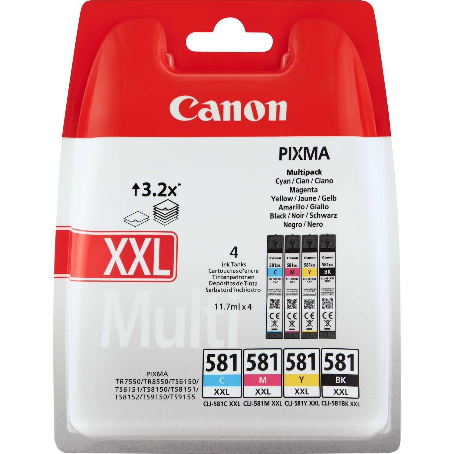 Canon CLI-581XXL BK/C/M/Y