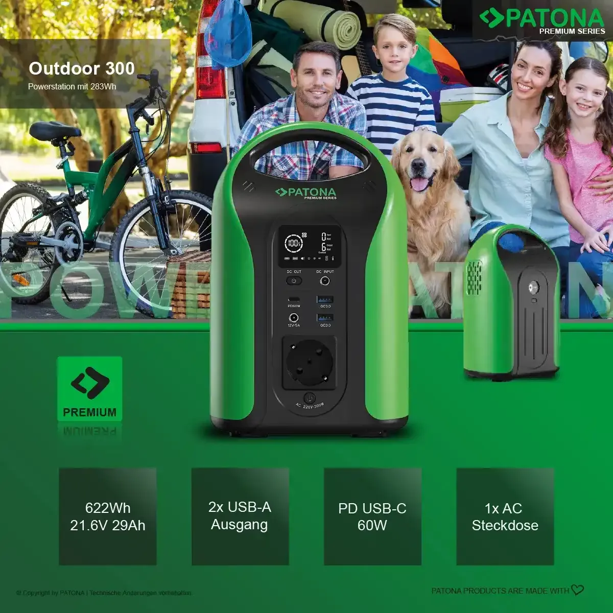 Powerstation Portable Patona 296Wh