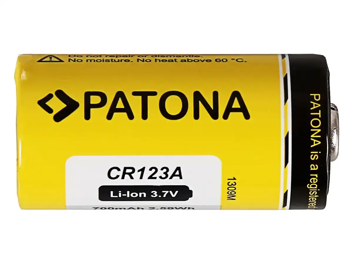 Batterie Li-Ion CR123A rechargeable
