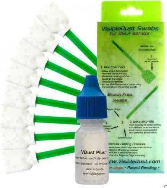 Visible Dust Swabs - Green Ultra MXD-100 (1.6x)